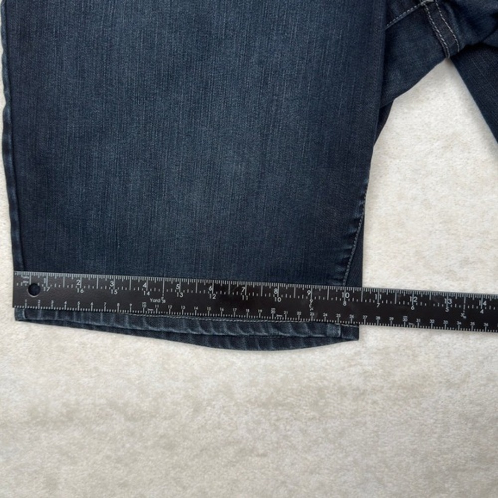 VTG Coldwater Creek Shorts Womens 12 Natural Fit Board Jeans Stretch Dark Wash - Picture 7 of 11